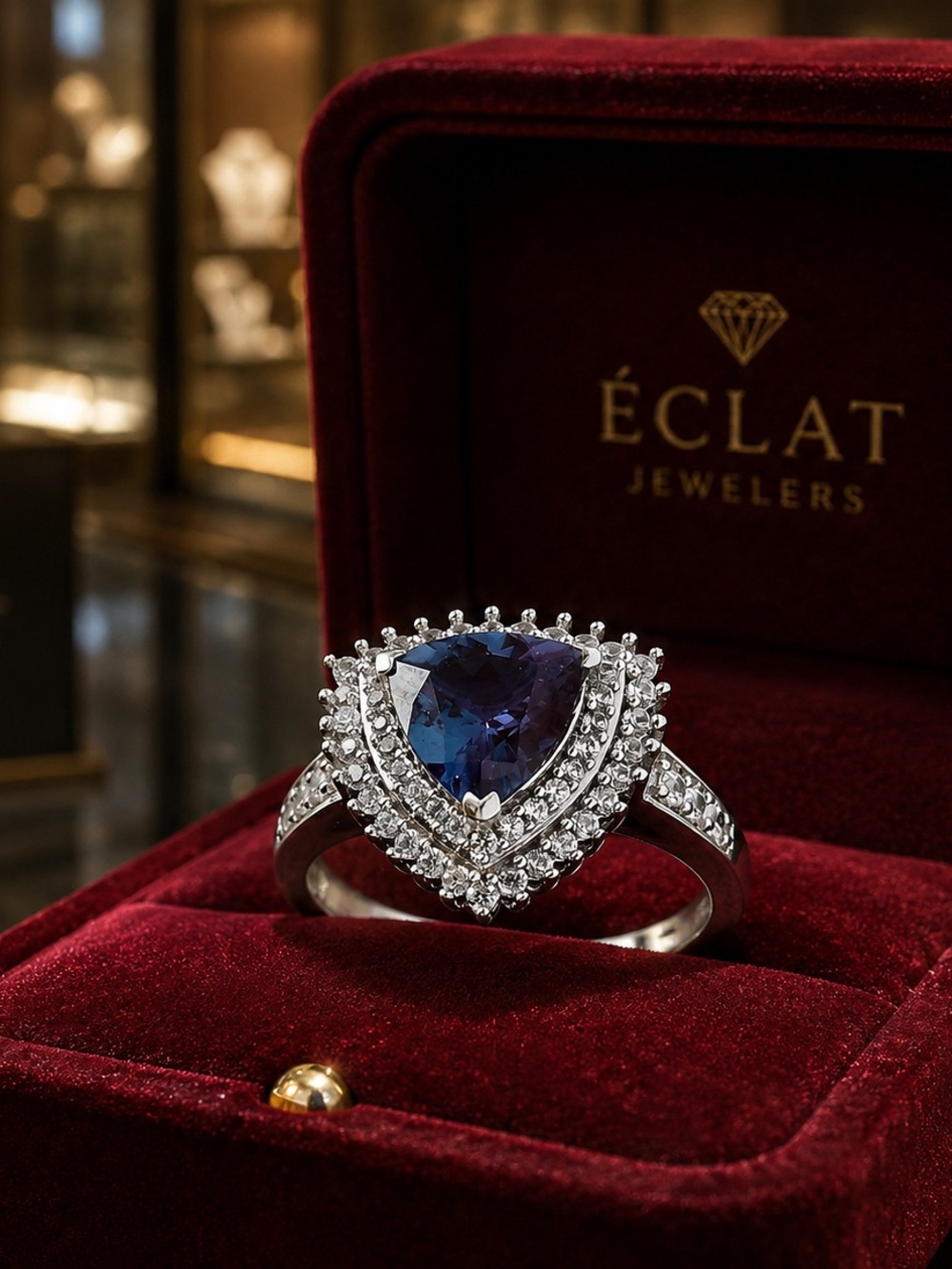 Luxuriant Color Change Lab Grown Alexandrite 
3.25 ctw Ring Rhodium Over Silver